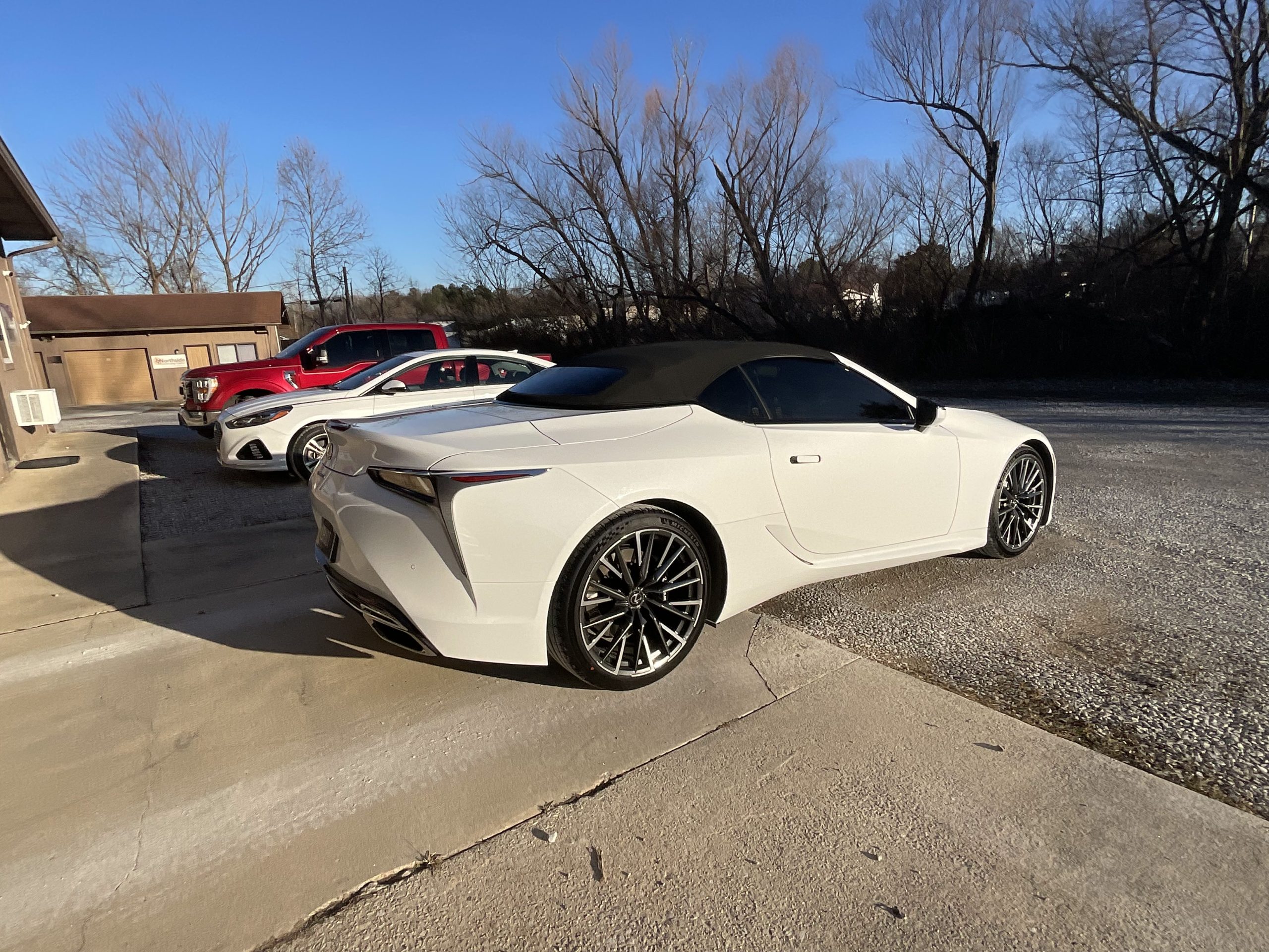 white car